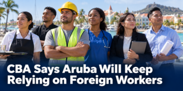 Diverse workers representing Aruba’s reliance on foreign labor