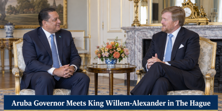 Aruba Governor Meets King Willem-Alexander in The Hague