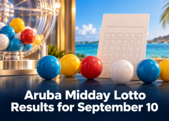 Aruba Midday Lotto Results for September 10