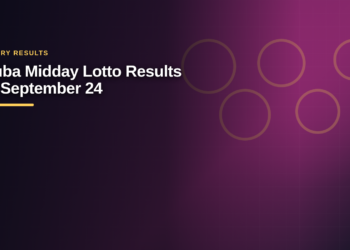 Aruba Midday Lotto Results for September 24