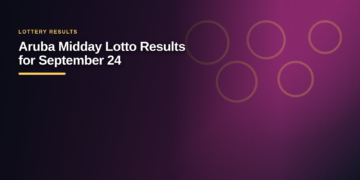 Aruba Midday Lotto Results for September 24