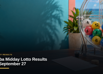 Aruba Midday Lotto Results for September 27