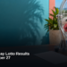 Aruba Midday Lotto Results for September 27