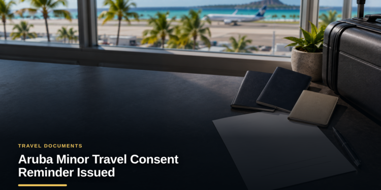 Aruba Minor Travel Consent Reminder Issued