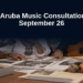 Second Aruba Music Consultation Set for September 26