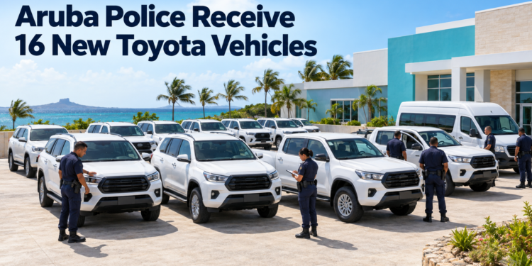 Aruba Police Receive 16 New Toyota Vehicles