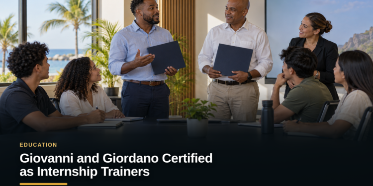 Giovanni and Giordano Certified as Internship Trainers