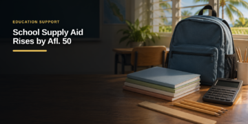 Aruba Raises School Supply Support by Afl. 50
