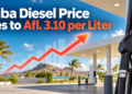 Aruba Diesel Price Rises to Afl. 3.10 per Liter