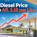 Aruba Diesel Price Rises to Afl. 3.10 per Liter
