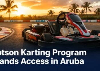 Factory-spec kart representing the new Aruba karting program