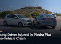 Young Driver Injured in Piedra Plat Two-Vehicle Crash