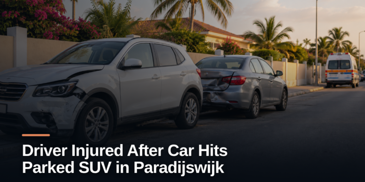 Driver Injured After Car Hits Parked SUV in Paradijswijk