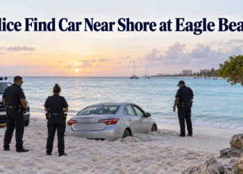 Police Find Car Near Shore at Eagle Beach