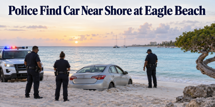 Police Find Car Near Shore at Eagle Beach