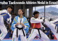 Aruba Taekwondo Athletes Medal in Ecuador