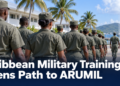 Caribbean military candidates beginning basic training for ARUMIL or CURMIL
