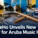Drums and Aruba colors representing ASamBeHo musical heritage