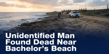 Rocky shoreline near Bachelor’s Beach where an unidentified man was found dead