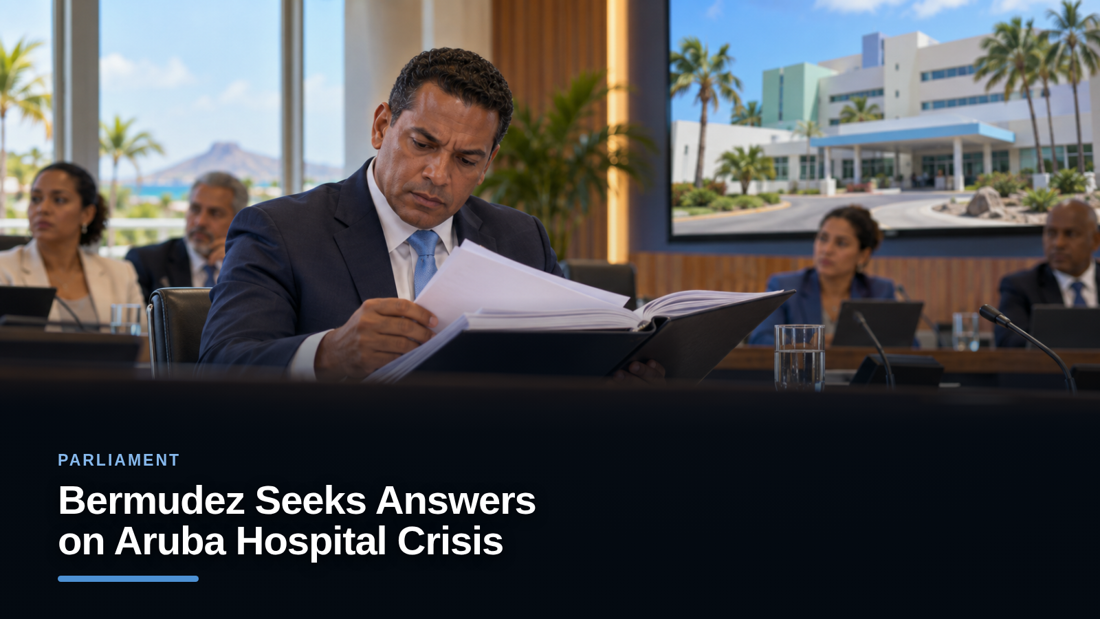 Bermudez Seeks Answers on Aruba Hospital Crisis