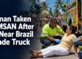Woman Taken to IMSAN After Fall Near Brazil Parade Truck Woman Taken to IMSAN After Fall Near Brazil Parade Truck
