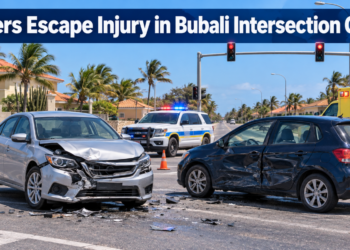 Drivers Escape Injury in Bubali Intersection Crash