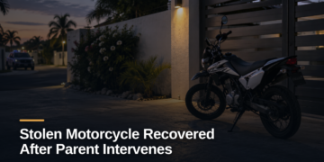 Stolen Motorcycle Recovered After Parent Intervenes