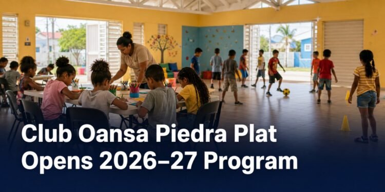 Club Oansa Piedra Plat Opens 2026–27 Program Children taking part in a supervised community activity in Piedra Plat Aruba