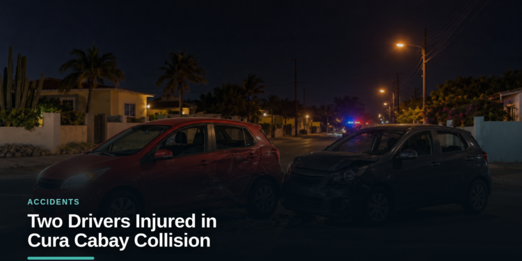 Two Drivers Injured in Cura Cabay Collision
