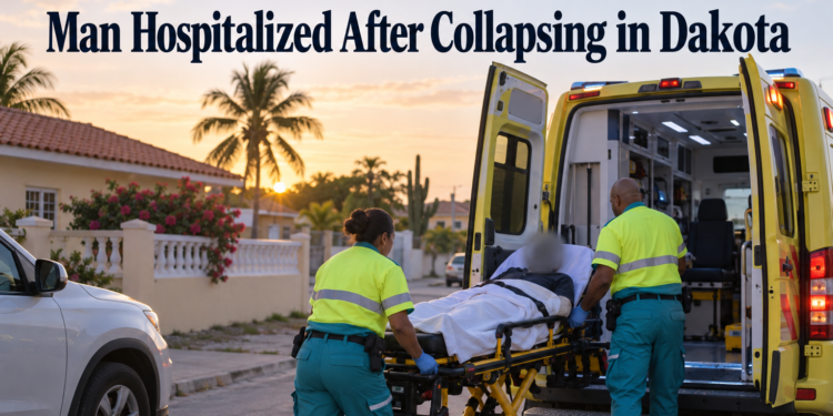 Man Hospitalized After Collapsing in Dakota