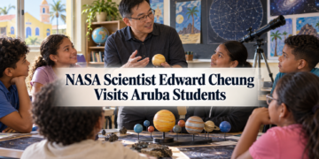 NASA Scientist Edward Cheung Visits Aruba Students NASA Scientist Edward Cheung Visits Aruba Students