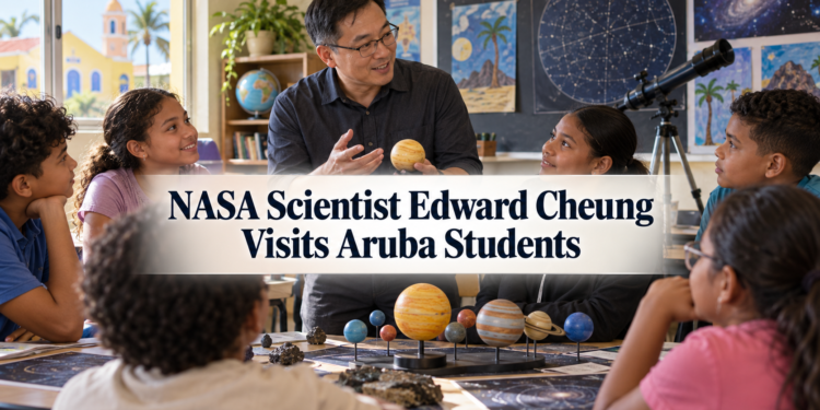 NASA Scientist Edward Cheung Visits Aruba Students NASA Scientist Edward Cheung Visits Aruba Students