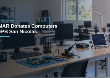 ELMAR Donates Computers to EPB San Nicolas