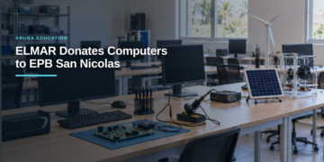 ELMAR Donates Computers to EPB San Nicolas