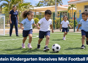 Fontein Kindergarten Receives Mini Football Field
