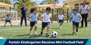 Fontein Kindergarten Receives Mini Football Field
