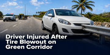 Driver Injured After Tire Blowout on Green Corridor