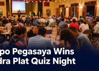 Community teams competing at the Piedra Plat quiz night in Aruba