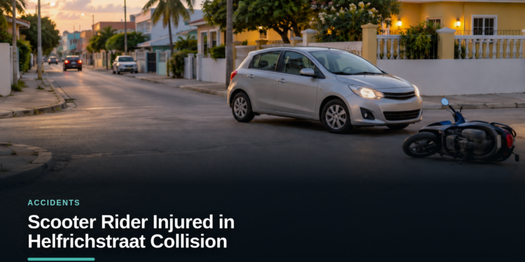 Scooter Rider Injured in Helfrichstraat Collision