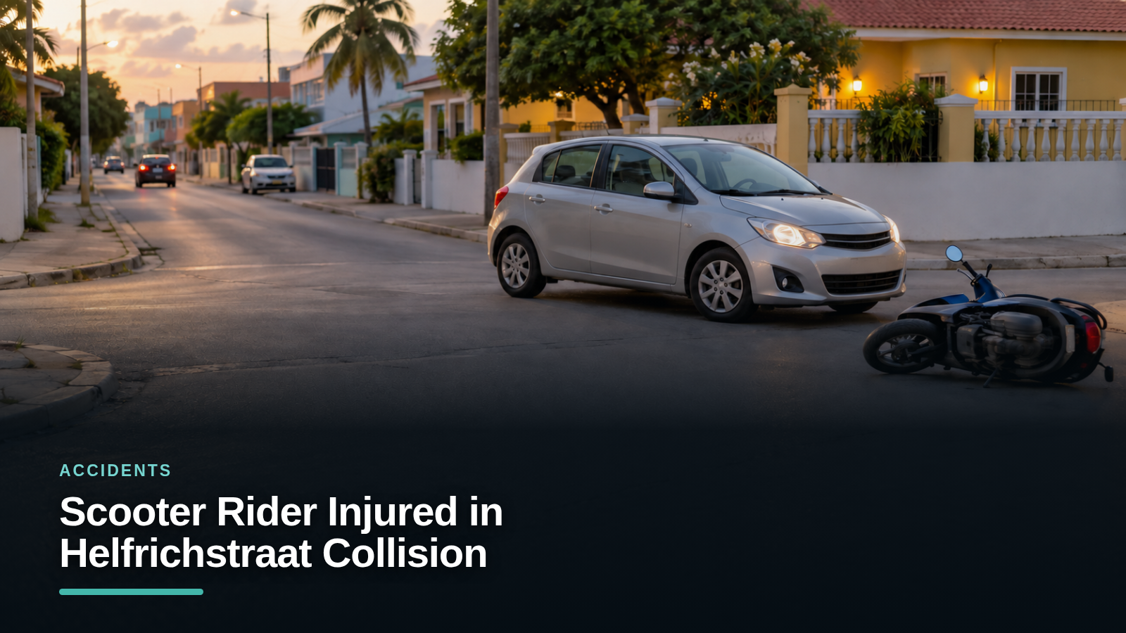 Scooter Rider Injured in Helfrichstraat Collision Scooter Rider Injured in Helfrichstraat Collision