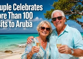 Couple Celebrates More Than 100 Visits to Aruba