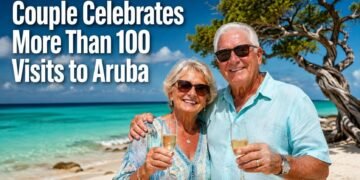 Couple Celebrates More Than 100 Visits to Aruba Couple Celebrates More Than 100 Visits to Aruba