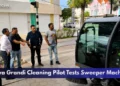 Caya Grandi Cleaning Pilot Tests Sweeper Machine