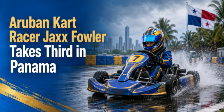 Aruban Kart Racer Jaxx Fowler Takes Third in Panama