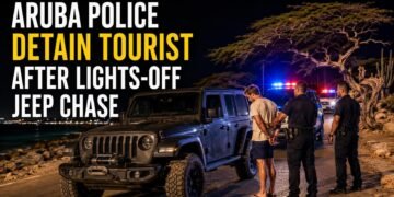Aruba Police Detain Tourist After Lights-Off Jeep Chase Aruba Police Detain Tourist After Lights-Off Jeep Chase