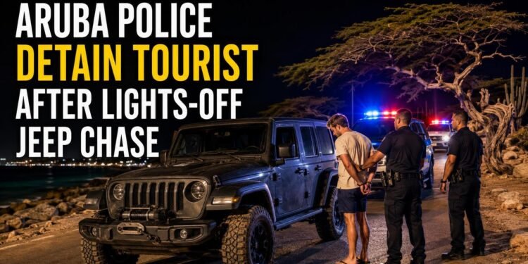 Aruba Police Detain Tourist After Lights-Off Jeep Chase Aruba Police Detain Tourist After Lights-Off Jeep Chase