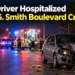 Young Driver Hospitalized After L.G. Smith Boulevard Crash