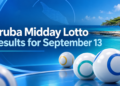 Aruba Midday Lotto Results for September 13