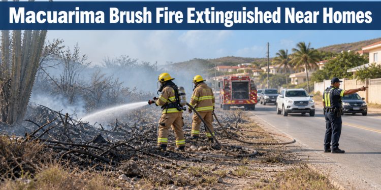 Macuarima Brush Fire Extinguished Near Homes Macuarima Brush Fire Extinguished Near Homes