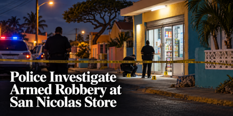Police Investigate Armed Robbery at San Nicolas Store